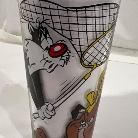 PEPSI Collector Series SYLVESTER TWEETY BIRD 1976 Warner Bros glass Vintage